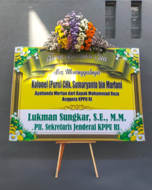 Karangan Bunga Papan - Dukacita - New 003