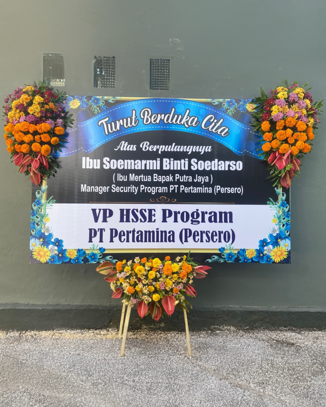 Karangan Bunga Papan - Dukacita - New 005