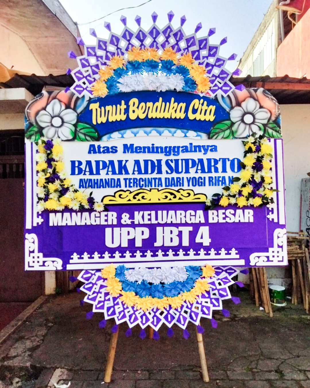 Karangan Bunga Papan - Dukacita - New 005