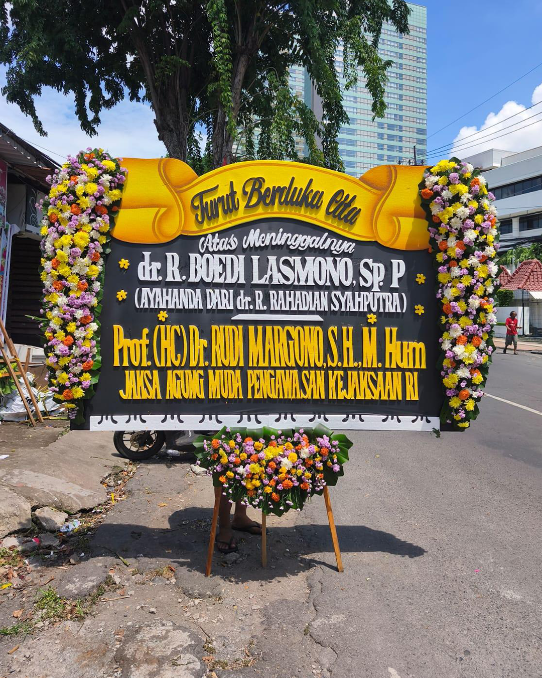Karangan Bunga Papan - Dukacita - New 003