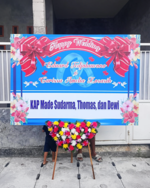 Karangan Bunga Papan - Wedding - New 001