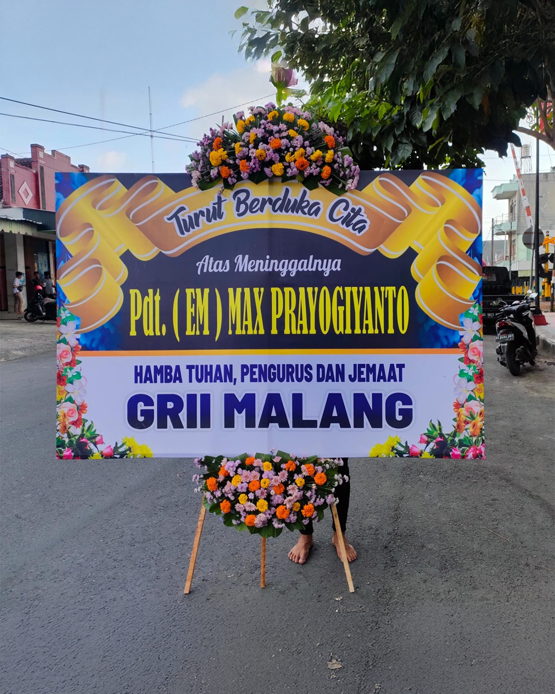 Karangan Bunga Papan - Dukacita - New 004