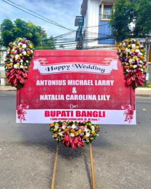 Karangan Bunga Papan - Wedding - New 009