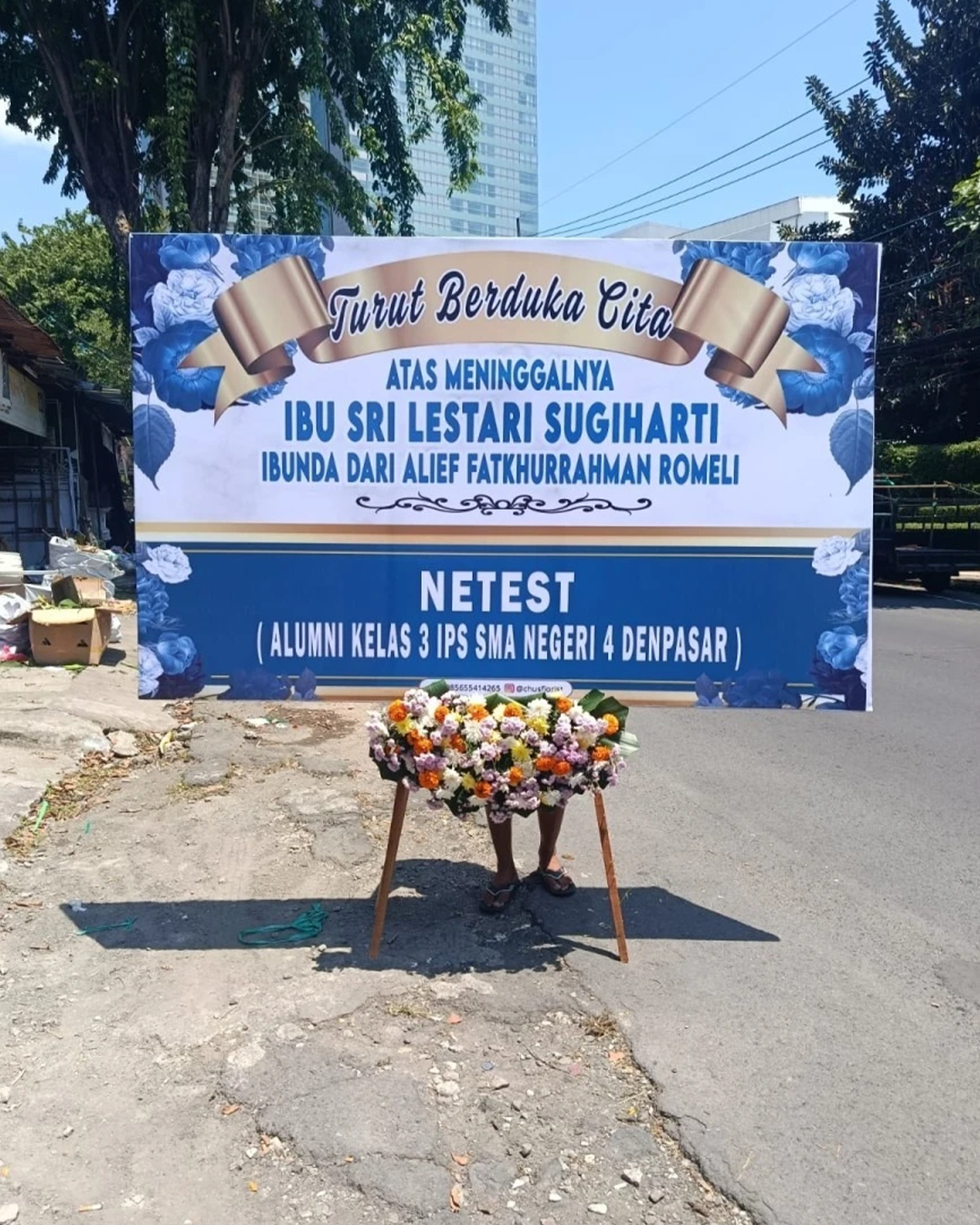 Karangan Bunga Papan - Dukacita - New 001
