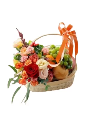 Floral Fruit Basket Charm