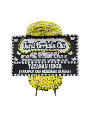 Karangan Bunga Papan - Dukacita - New 001