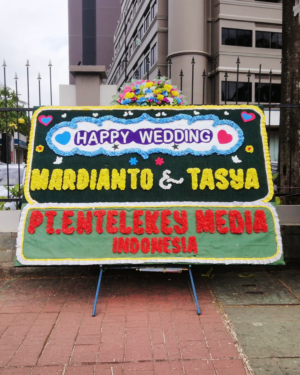 Bunga Papan Wedding - Medan 14