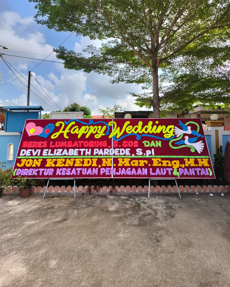 Bunga Papan Wedding - Batam 03