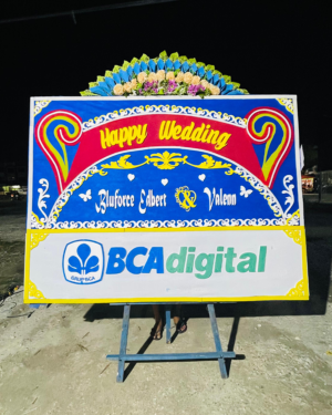 Bunga Papan Wedding - Pekanbaru 05