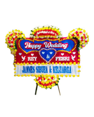 Karangan Bunga Papan - Wedding - New 003