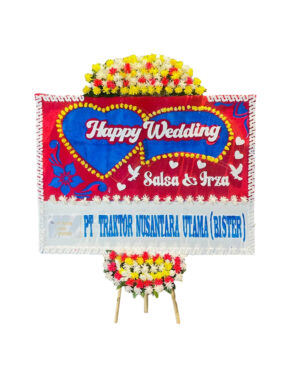 Karangan Bunga Papan - Wedding - New 010