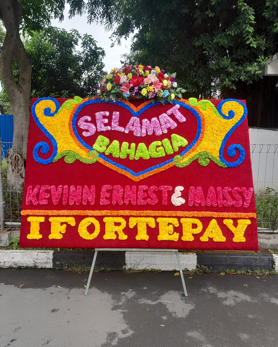 Bunga Papan Wedding - Medan 05