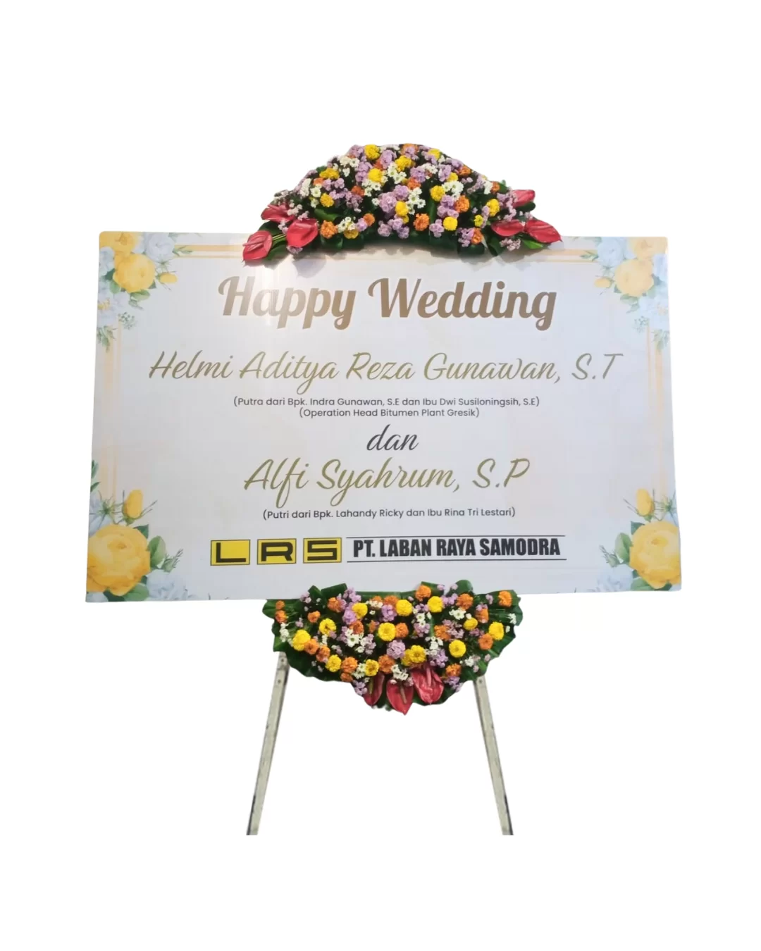 Bunga Papan Wedding – New PRINTING – Jabodetabek 003