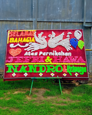 Bunga Papan Wedding - Pekanbaru 02