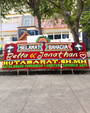 Bunga Papan Wedding - Medan 15