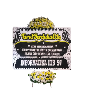 Karangan Bunga Papan - Dukacita - New 015