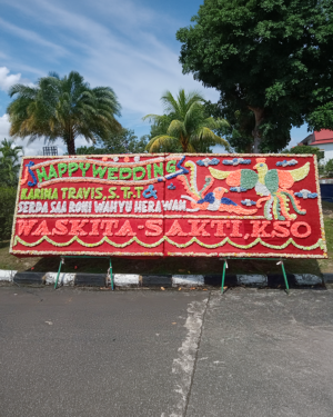 Bunga Papan Wedding - Pekanbaru 07