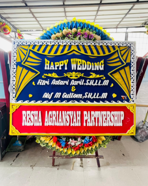 Bunga Papan Wedding - Pekanbaru 09