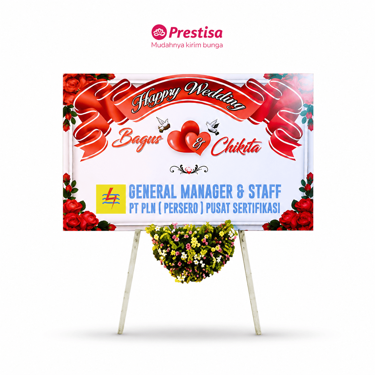 Bunga Papan Wedding – New PRINTING – Jabodetabek 002