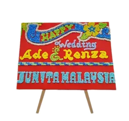 Bunga Papan Wedding - Batam 01