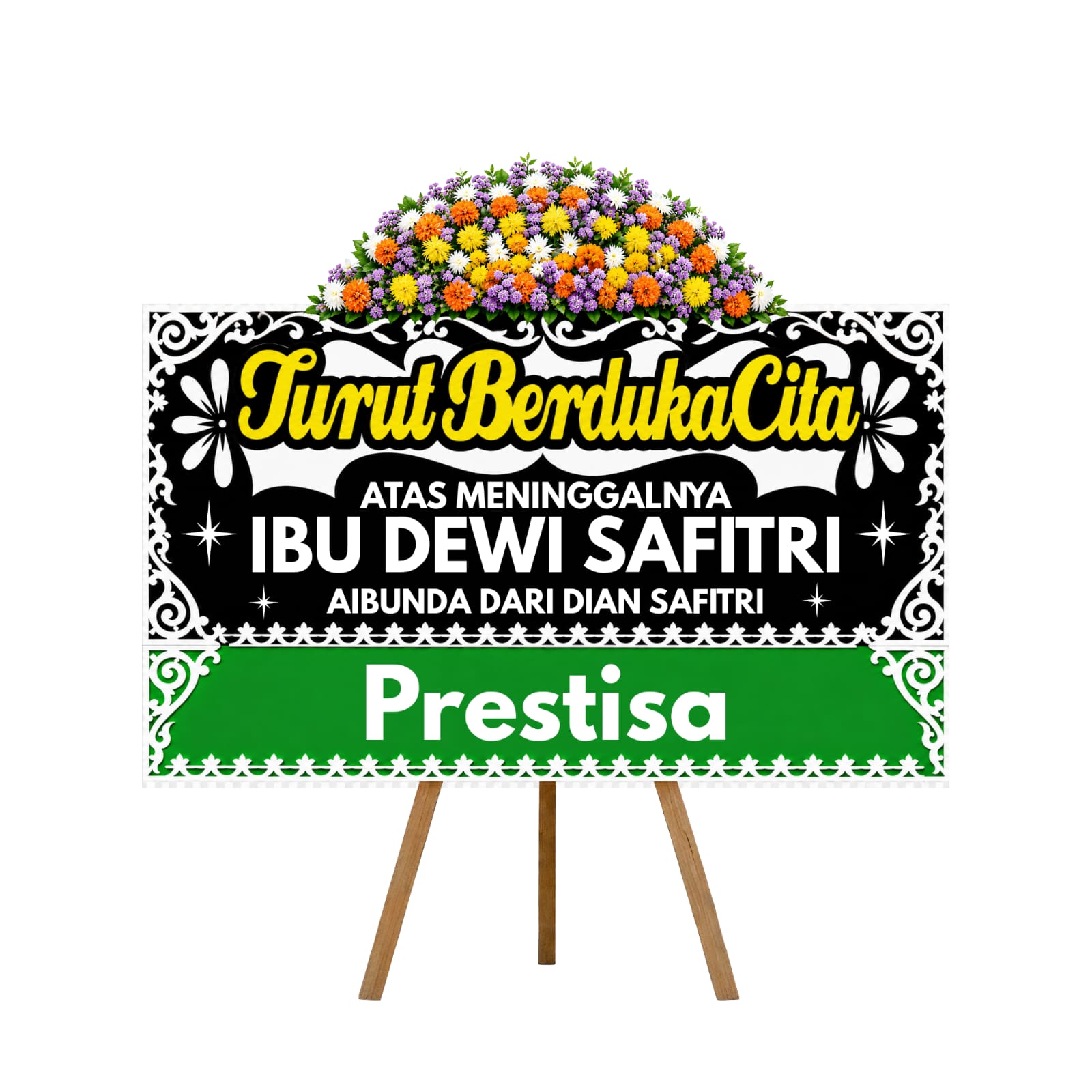 Bunga Papan Duka Cita – New PRINTING – Jabodetabek 002
