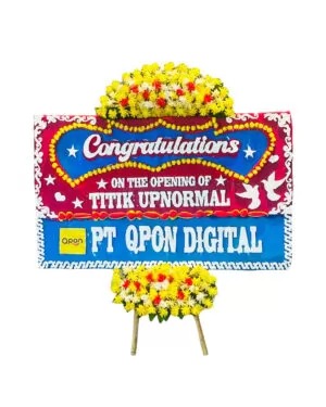 Papan bunga grand opening di Jakarta