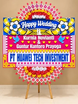 Bunga Papan Wedding - Solo 08