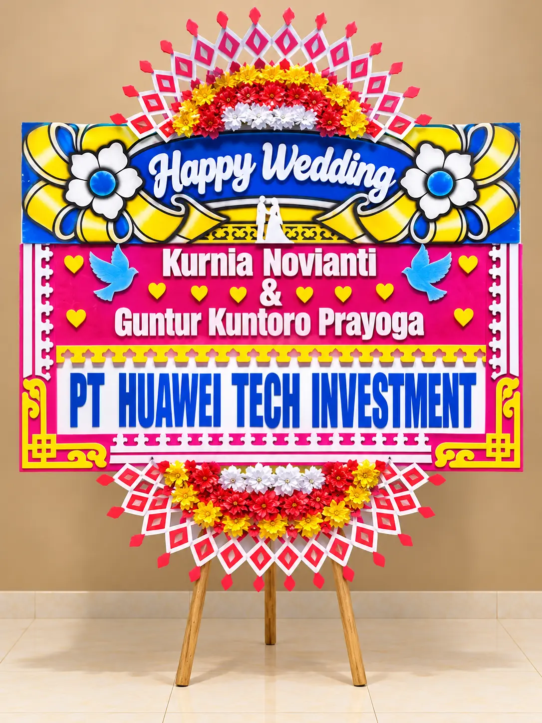 Bunga Papan Wedding - Solo 08