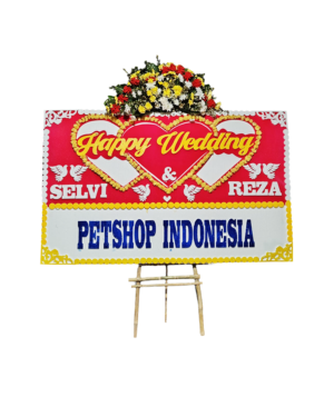 Bunga Papan Wedding - Cirebon 12