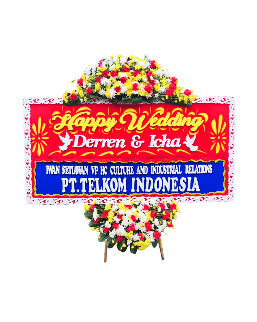 Bunga Papan Wedding - Cirebon 02