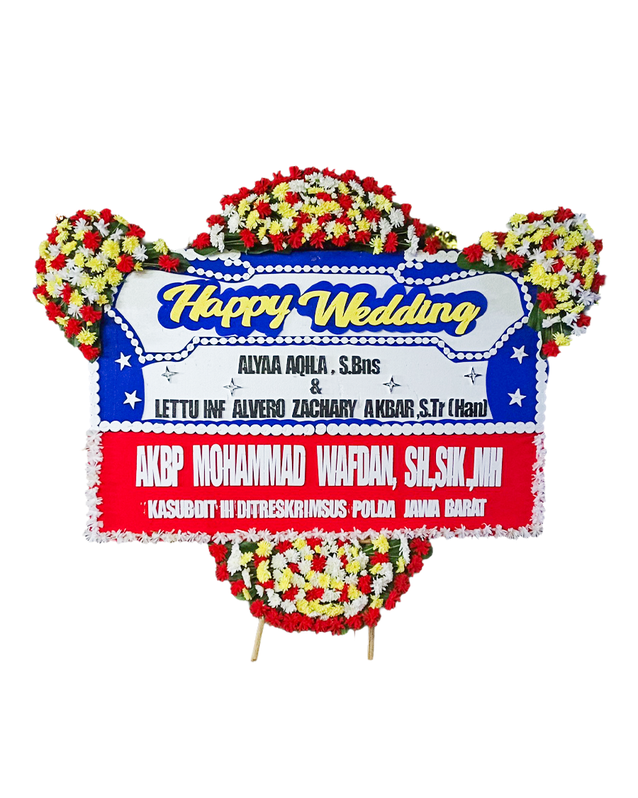 Bunga Papan Wedding - Bandung 05