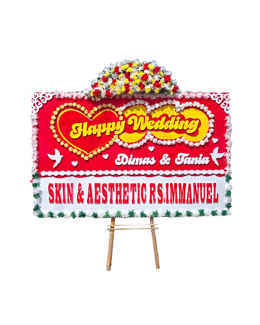 Bunga Papan Wedding - Cirebon 05