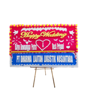 Bunga Papan Wedding - Cirebon 01