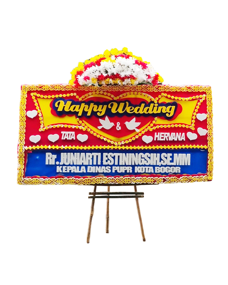 Bunga Papan Wedding - Cirebon 13