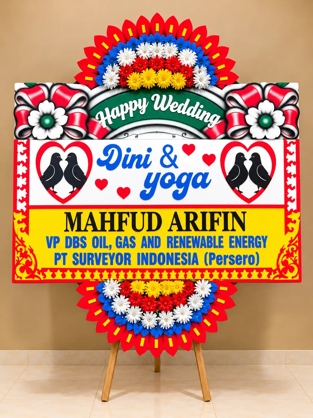 Bunga Papan Wedding - Solo 03