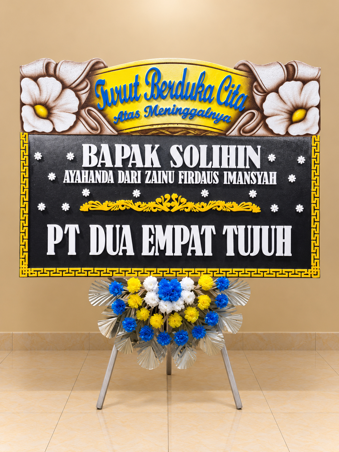 Bunga Papan Dukacita - Solo 01