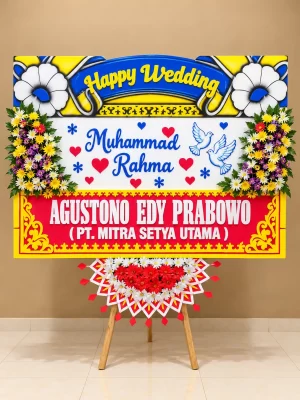 Bunga Papan Wedding - Solo 10