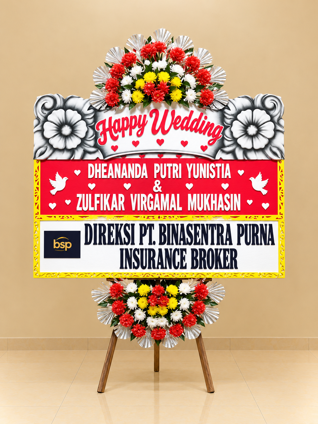 Bunga Papan Wedding - Solo 03