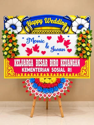 Bunga Papan Wedding - Solo 09