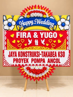 Bunga Papan Wedding - Solo 04