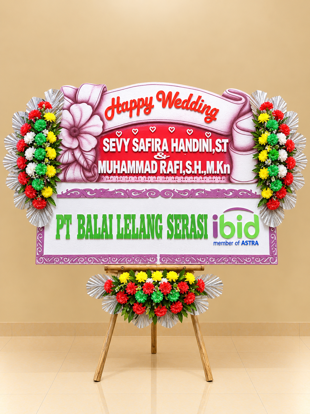 Bunga Papan Wedding - Solo 05