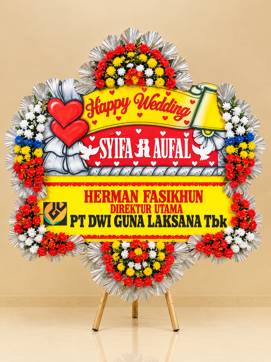 Bunga Papan Wedding - Solo 14