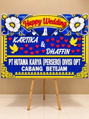 Bunga Papan Wedding - Solo 02
