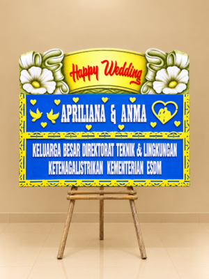 Bunga Papan Wedding - Solo 02