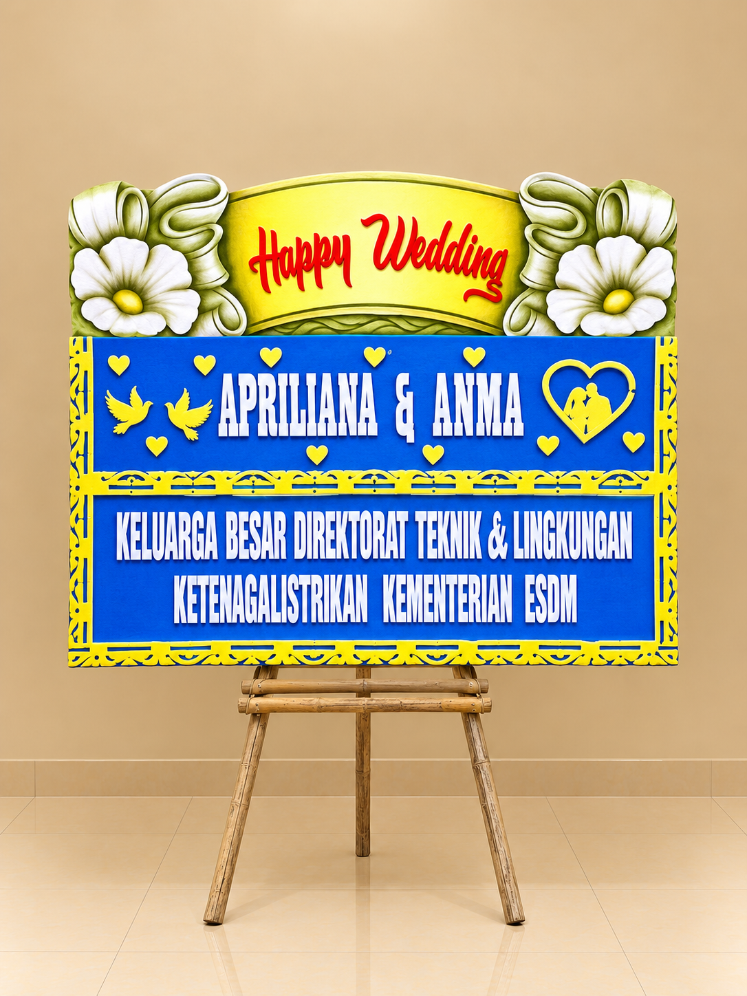 Bunga Papan Wedding - Solo 02