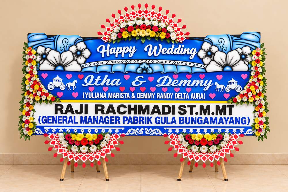 Bunga Papan Wedding - Solo 12